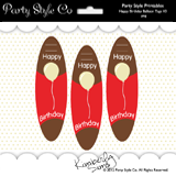Happy Birthday Balloon Tags #3