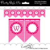 Pink Blush Welcome Banner