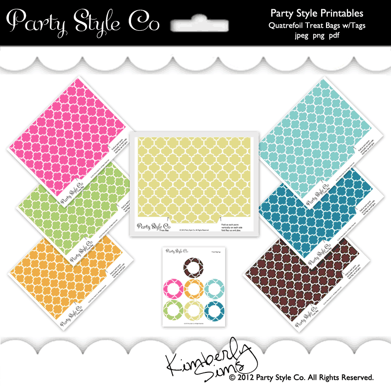 Quatrefoil Treat Bags